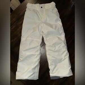 Columbia snow ski pants girls Ivory cream color size small (7/8) outgrown system